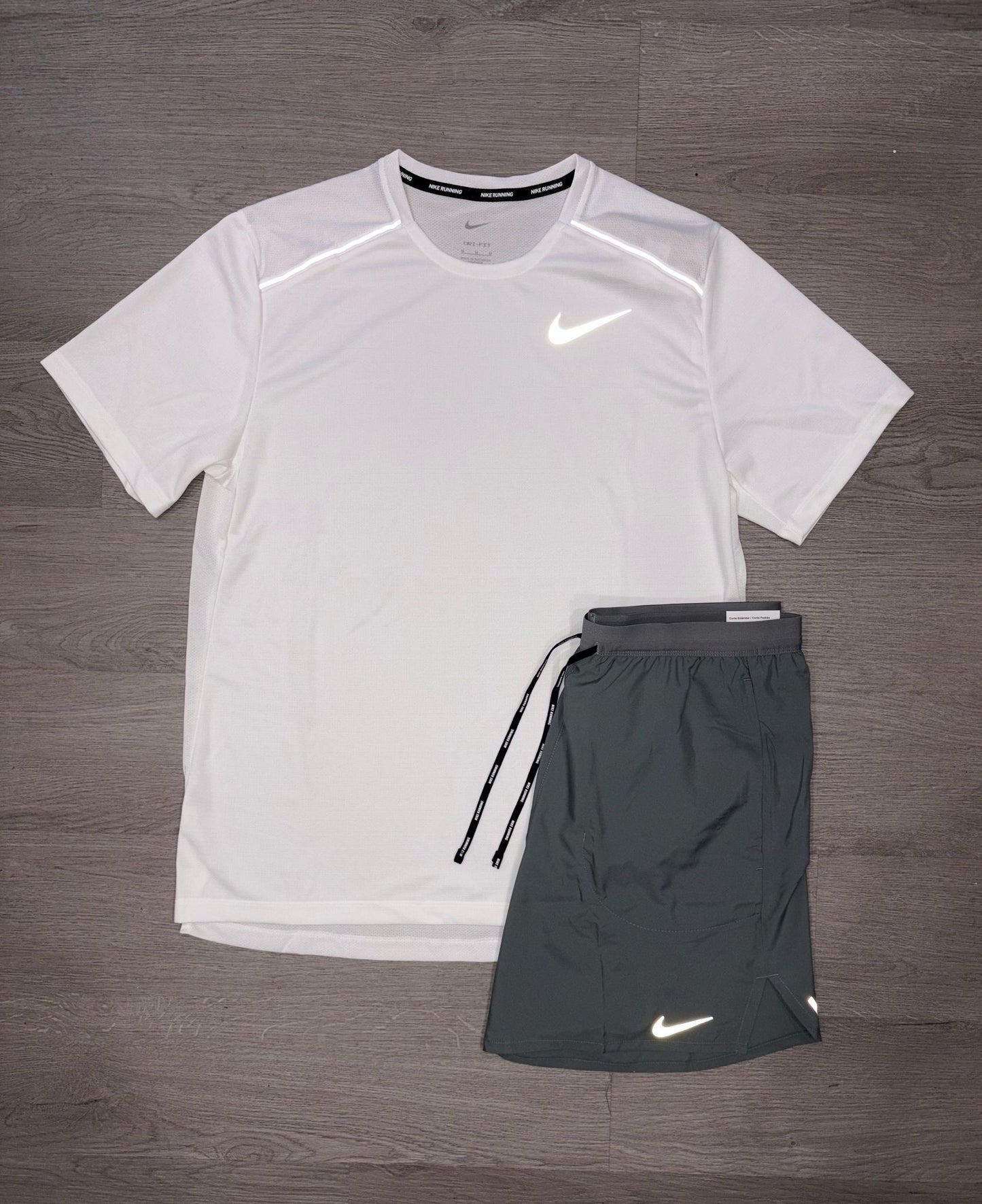 Nike Frost White x Grey Miler Set