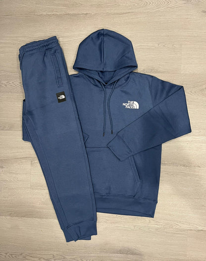 North Face Navy Box Logo Tracksuit