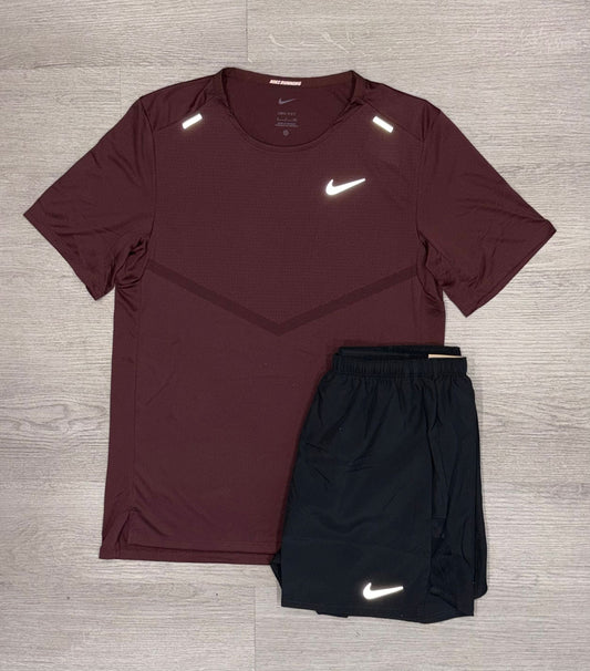 Nike Maroon Rise 365 Set