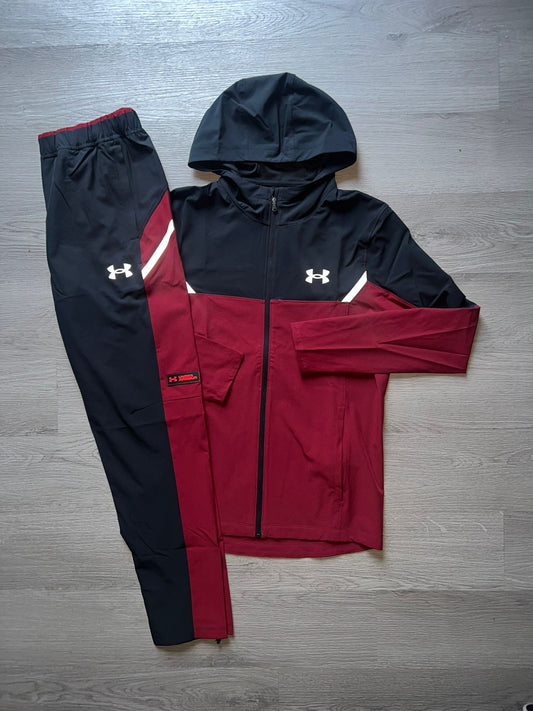 Under Armour Black/Red Utility Tracksuit